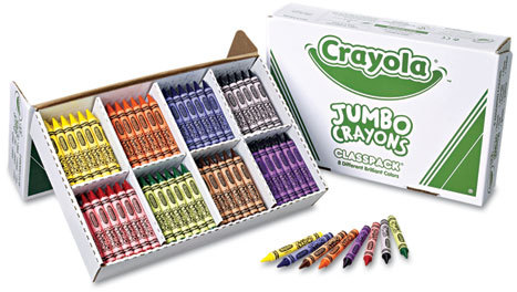Binney & Smith / Crayola 52-8389 Crayola® Jumbo Classpack® Crayons
